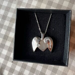 Silver Heart Pendant Necklace